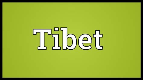 tibet meaning in tamil